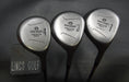 Set of 3 Maruman Creative 1 Driver &3+4 Woods Regular Steel Shafts Maruman Grips