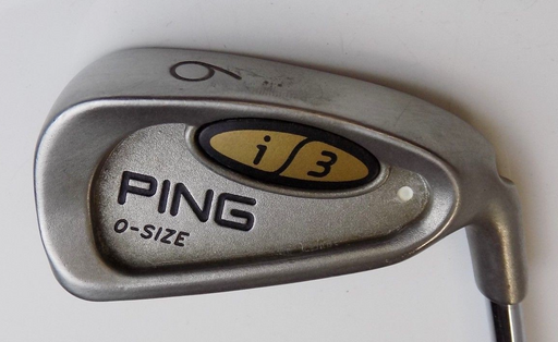 Ping i3 O Size White Dot 6 Iron Cushin JZ Stiff Steel Shaft Ping Grip