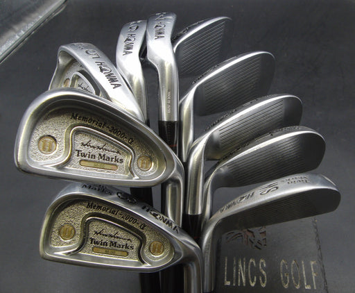 Set of 10x Honma Twin Marks Memorial 2000-α Irons 3-11+SW Regular Graphite*