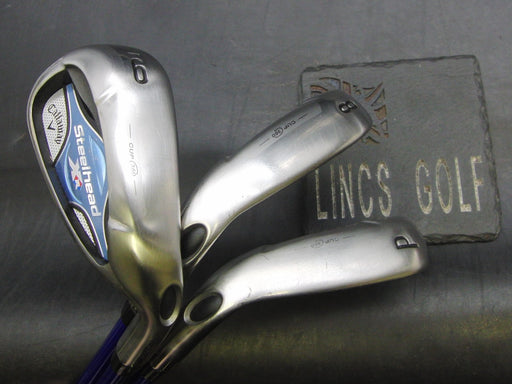 Set of 3x Ladies Callaway Steelhead XR 8+9 Irons & P/W Ladies Graphite Shafts