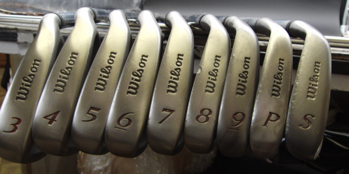 Set Of Wilson Deep Red 3-SW Irons + Driver + 3 + 5 Wood + Putter