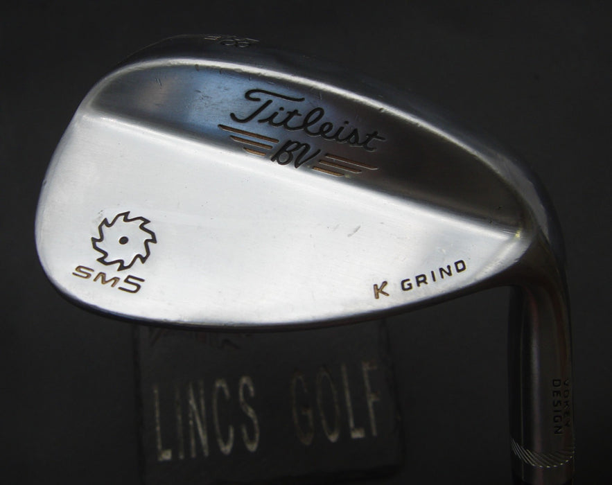 Titleist BV K Grind SM5 58° Sand Wedge Stiff Steel Shaft Titleist Grip