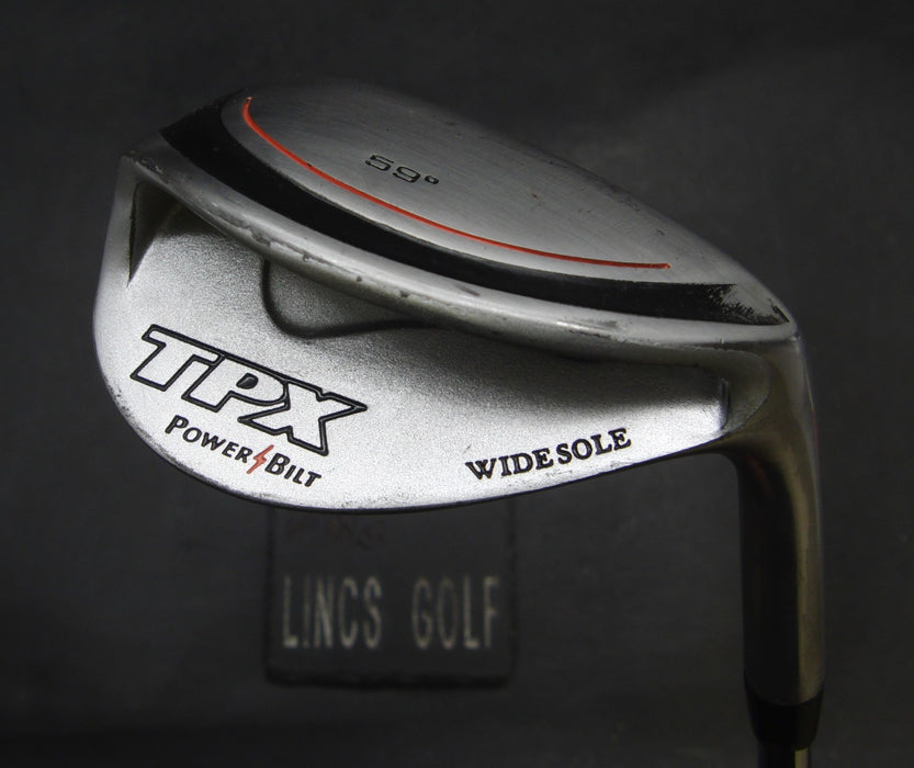 Power Bilt TPX Wide Sole 59° Gap Wedge Regular Steel Shaft Power Built Grip