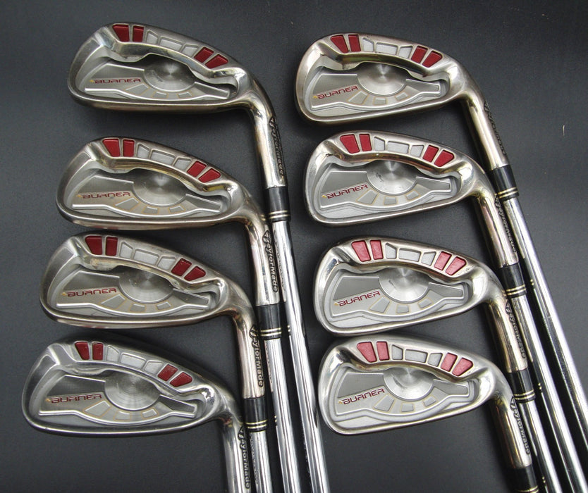 Set of 8x TaylorMade Burner Japanese Model Irons 4-PW+AW Stiff Steel Shafts*