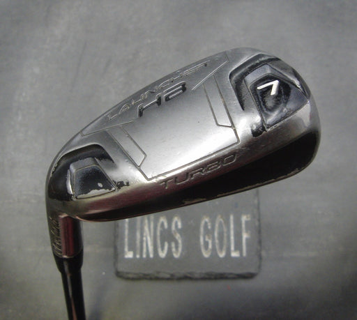 Left Handed Cleveland Turbo Launcher 7 Iron Seniors Graphite Shaft Lamkin Grip