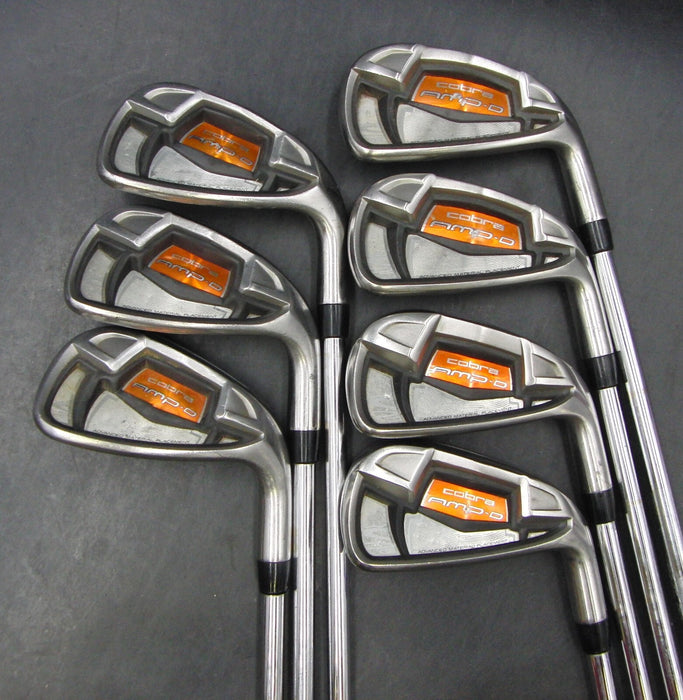 Set of 7 x Cobra AMP-D Irons 4-PW Regular Steel Shafts Cobra Grips*