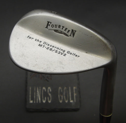 Fourteen MT-28 53° Gap Wedge Stiff Steel Shaft Golf Pride Grip