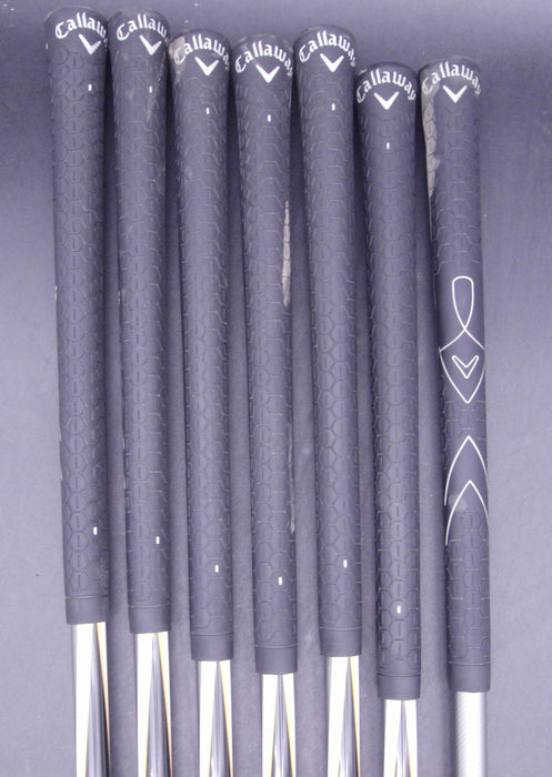Set of 7x Callaway WarBird Irons 5-SW Regular Graphite Shafts Callaway Grips