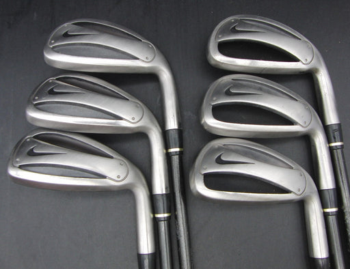 Set of 6x Nike Slingshot 5-PW Irons Stiff Graphite Shafts Nike Grips