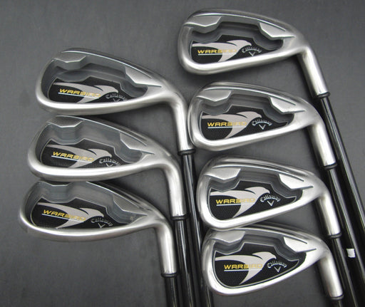 Set of 7x Callaway Warbird 5-SW Irons Regular Graphite Shafts Callaway Grips