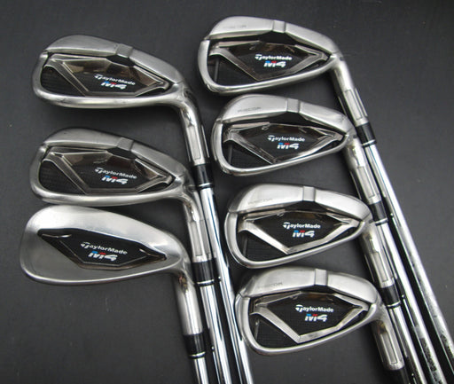Set of 7x TaylorMade M4 Irons 5-PW+AW Stiff Steel Shafts With Grips*
