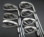 Set of 7x TaylorMade M4 Irons 5-PW+AW Stiff Steel Shafts With Grips*