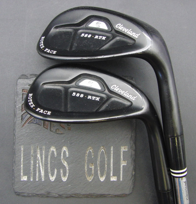 Set of 2 Cleveland 588RTX Rotex Face 52° Gap Wedge + 56° Sand Wedge