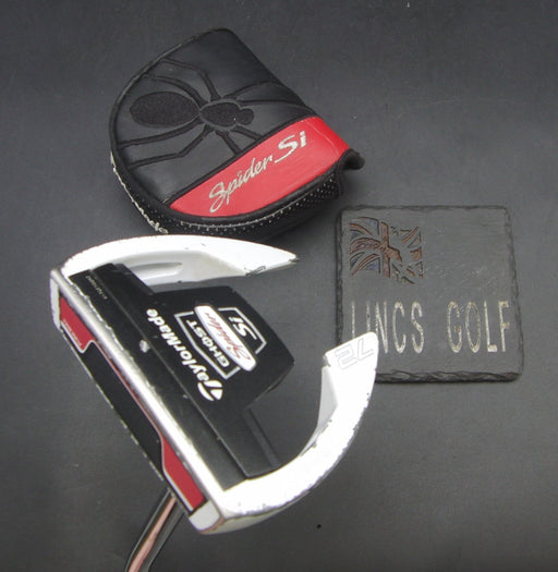 Left-Handed TaylorMade Spider Ghost Si Putter Steel Shaft 85cm Length*