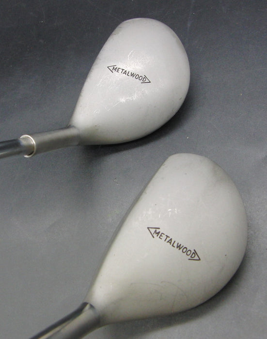 Set of 2 TaylorMade Metalwood 17° 3 + 23° 5 Wood Stiff Steel Shafts