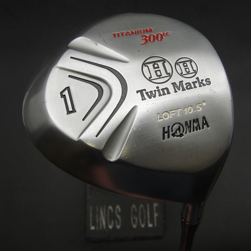 Honma Twin Marks Titanium 300cc 10.5° Driver Stiff Graphite Shaft Honma Grip