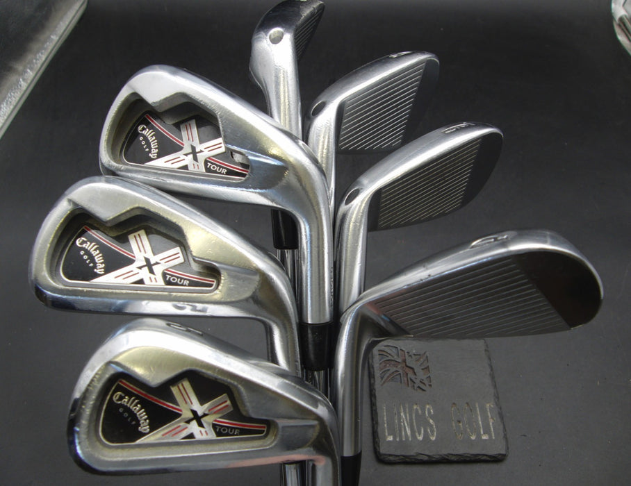Set of 7x Callaway X Tour 4-PW Irons Regular Steel Shafts