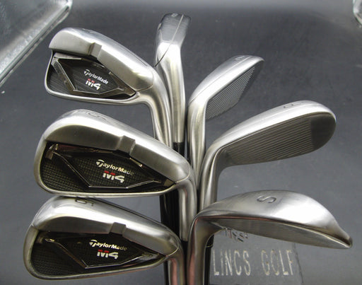Set of 7x TaylorMade M4 2021 Irons 5-SW Stiff Graphite Shafts TaylorMade Grips*