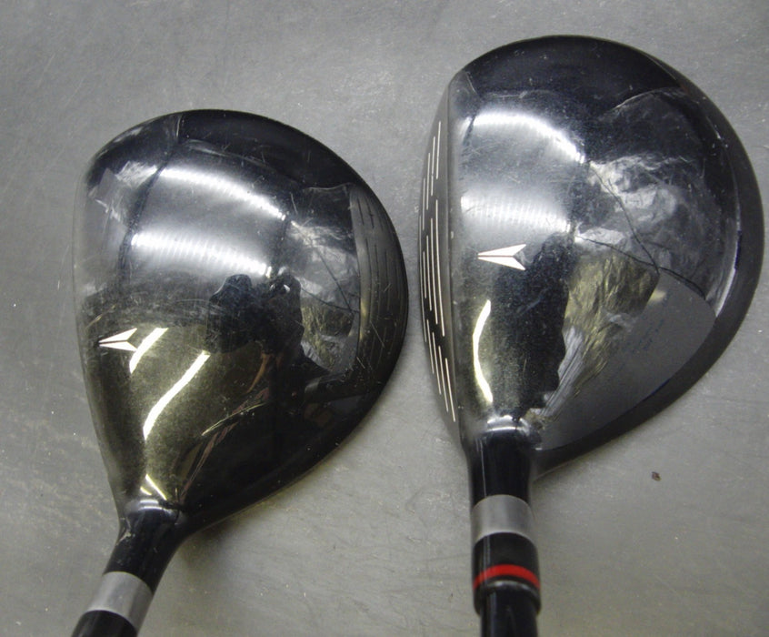 Set of 2 Maruman Verity Red-V 16° 3 + 19° 5 Woods Stiff Graphite Shafts