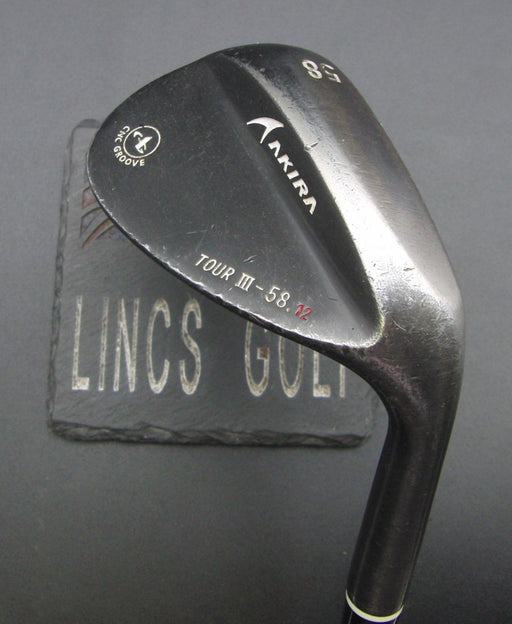 Akira CNC Groove Tour III 58° Lob Wedge Regular Steel Shaft Golf Pride Grip