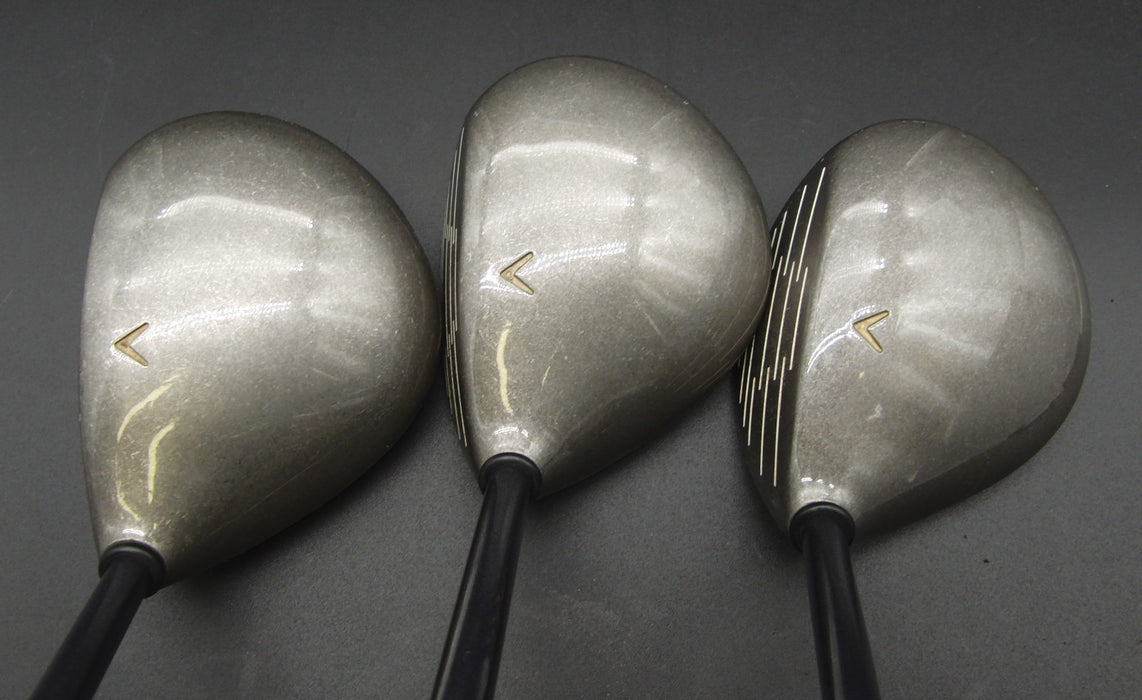 Set of 3 Callaway Great Big Bertha 3 + 5 + 7 Woods Regular Graphite Shafts*