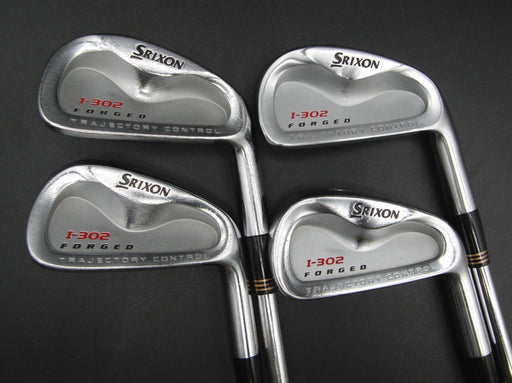 Set of 4 x Srixon I-302 Forged Irons 3-6 Stiff Steel Shafts Srixon Grips*