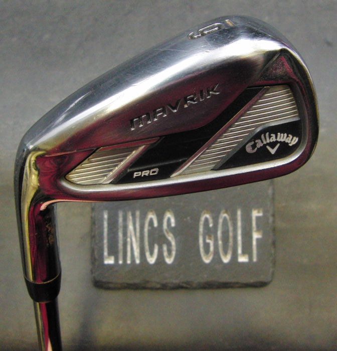 Left-Handed Callaway Mavrik Pro 6 Iron Stiff Steel Shaft Callaway Grip