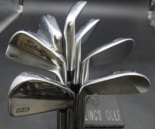 Set of 7x Titleist 718 MB Forged Irons 4-PW Stiff Steel Shafts*