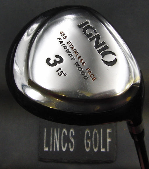 Japanese Ignio 455 Fairway 15° 3 Wood Stiff Graphite Shaft Ignio Grip