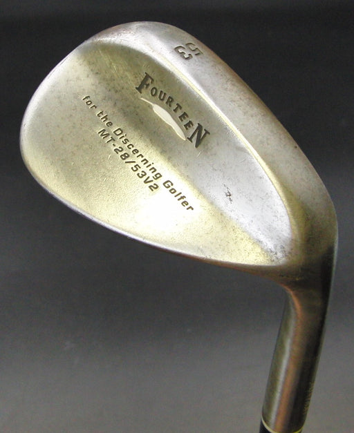 Japanese RAW Fourteen MT-28 Gap Wedge 53° Wedge Flex Steel Shaft Fourteen Grip