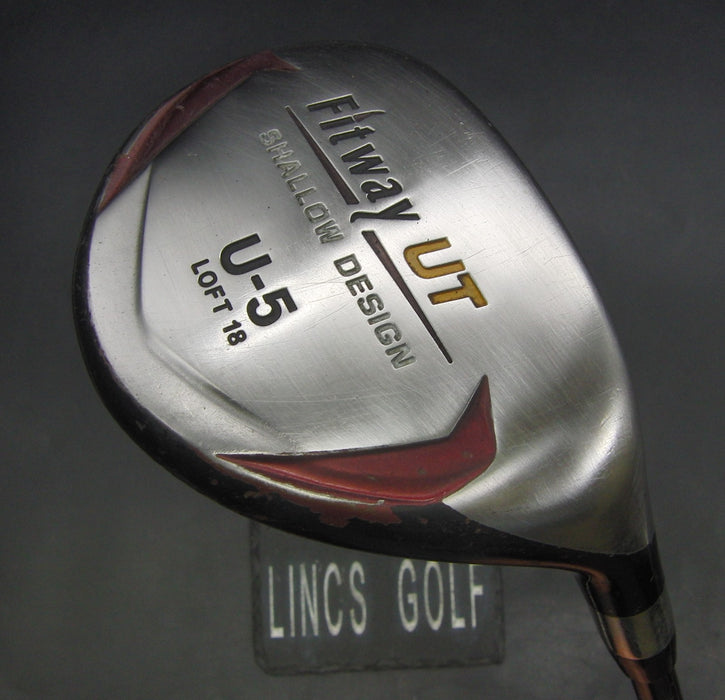 Fitway UT Shallow Design 18° 5 Hybrid Stiff Graphite Shaft Nexgen Grip