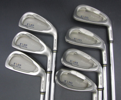 Set of 7x XXIO Tour Special 4-9 + AW Irons Regular Steel Shafts Royal Grips*