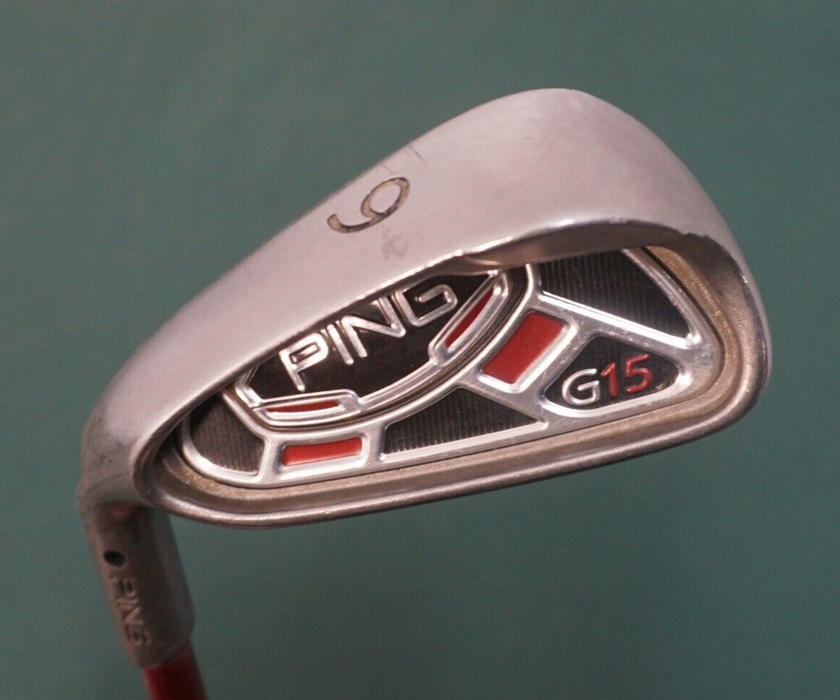 Left-Handed Ping G15 Black Dot 6 Iron Regular Graphite Shaft Tour Match Grip