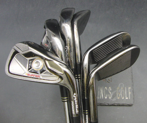 Set of 6x TaylorMade Burner Forged 5-PW Irons Stiff Steel Shafts*