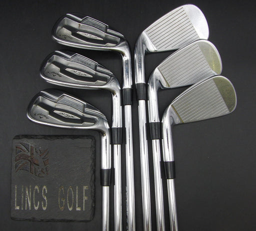 Set of 6x Callaway Apex Pro Forged 16 5-PW Irons Stiff Steel Shafts
