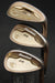 Set of 3 Cleveland CG16 Gap+Sand & Lob Wedges Stiff Steel Shafts Cleveland Grips