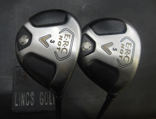Set of 2 Ladies Callaway Hot ERC 3+5 Wood Ladies Graphite Shaft STM Grip