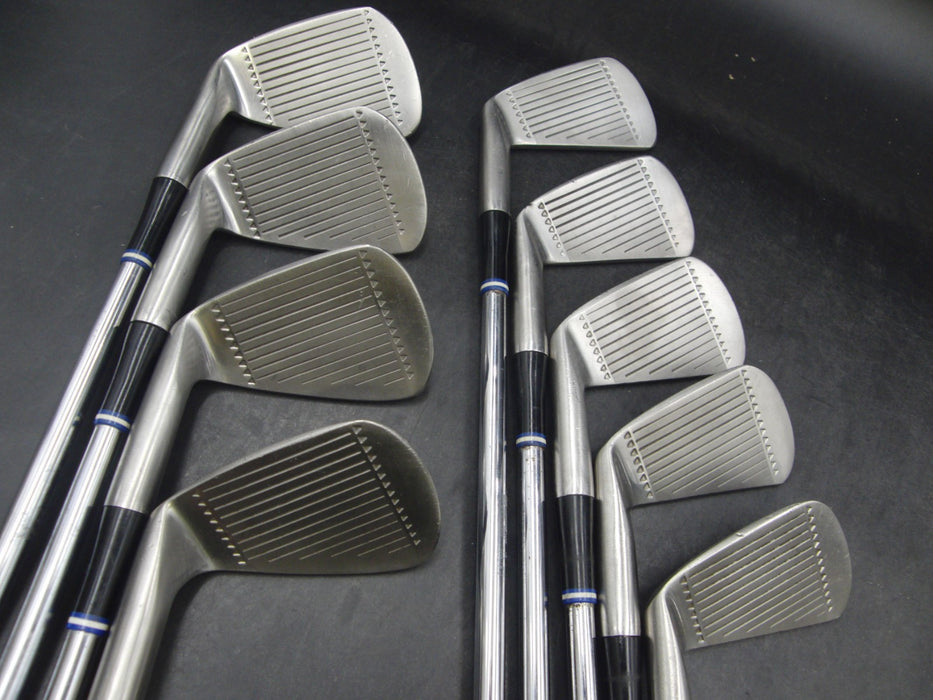 Set of 9x George Nicoll Concorde Irons 3-11 Regular Steel Shafts GolfPride Grips