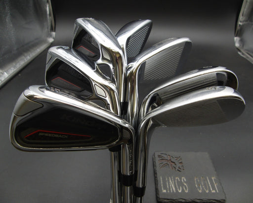 Set of 7x King Cobra F9 SpeedBack Irons 5-SW Stiff Steel Shafts*