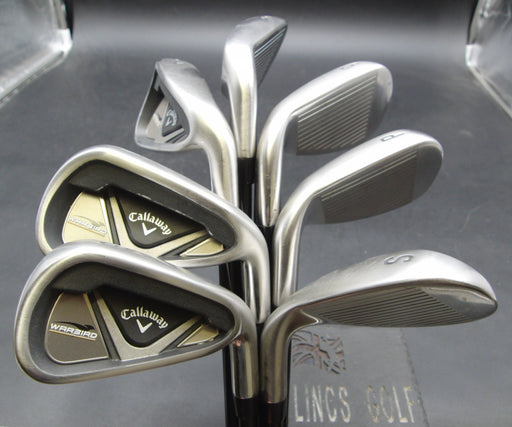 Set of 7x Callaway WarBird Irons 5-SW Regular Graphite Shafts Callaway Grips