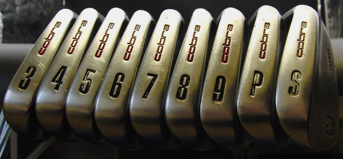 Set of 9 x Cobra Greg Norman Tour Forged Irons 3SW Regular Steel Shafts