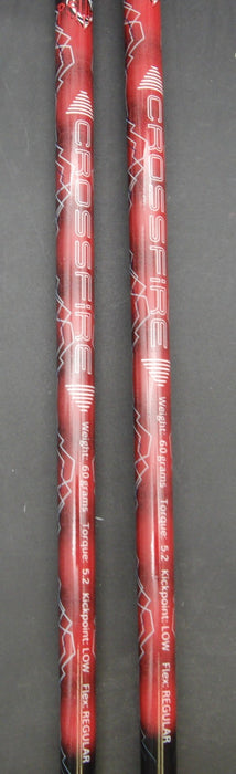 Set of 2 TaylorMade V Steel 3+5 Woods Regular Graphite Shafts David Grips