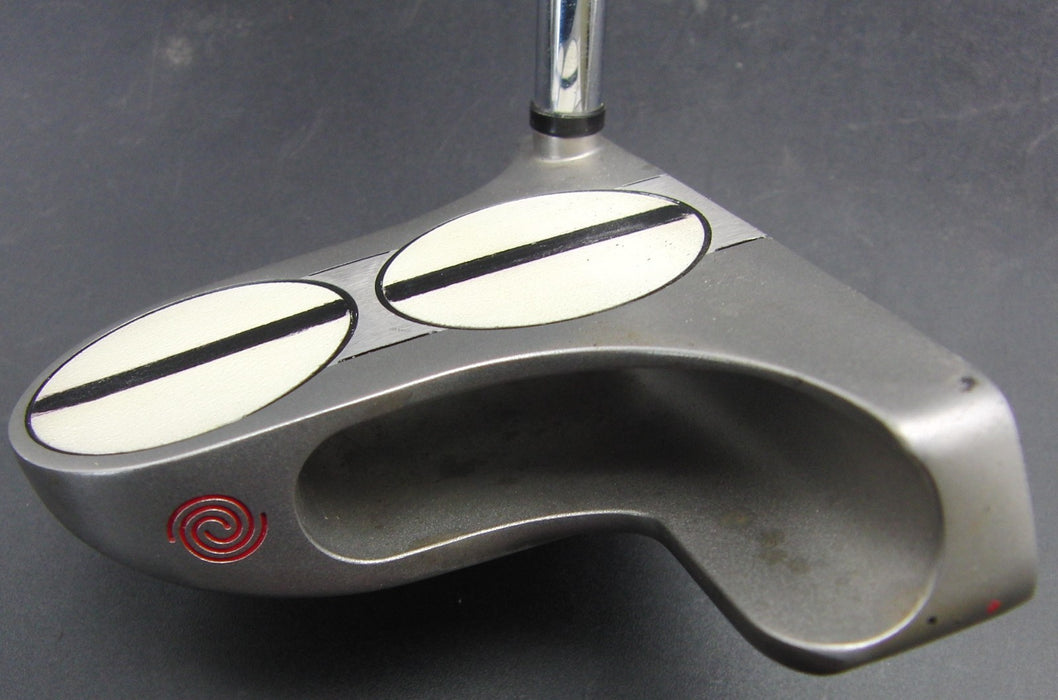 Odyssey White Steel 2-Ball Blade Putter Steel Shaft 81cm Length Royal Grip HC**