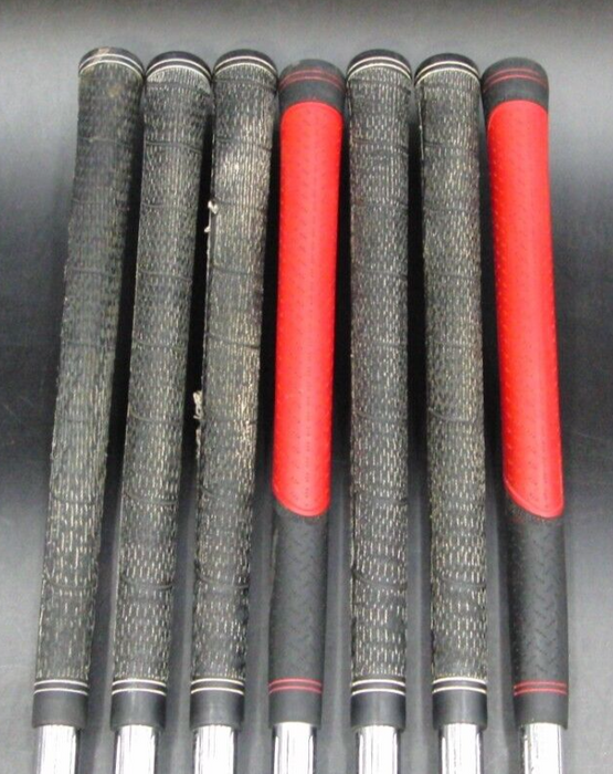 Set of 7 x TaylorMade 320 Irons 4PW Stiff Steel Shafts Mixed Grips