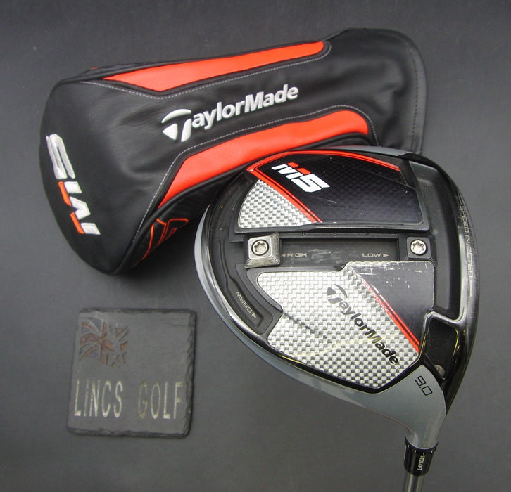 TaylorMade M5 9° Driver Stiff Graphite Shaft TaylorMade Grip + Head Cover