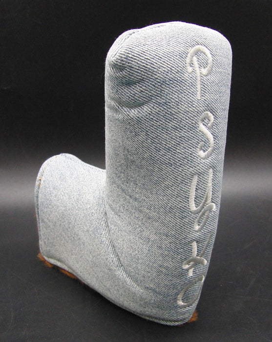 PSYKO Snow Wash Denim Plush Inside Putter Head Cover Only(New)