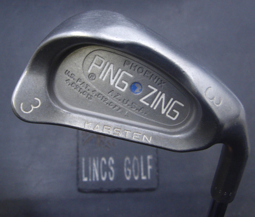Ping Zing Karsten Blue Dot 3 Iron Stiff Steel Shaft Ping Grip