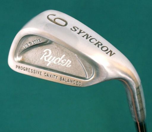 Vintage Ryder Syncron 9 Iron Regular Steel Shaft Ryder Grip