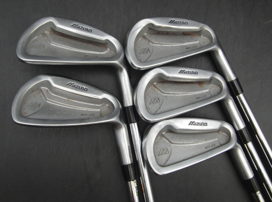 Set of 5x Mizuno MX-23 GF Forged 4-8 Irons Extra Stiff Steel Shafts Mixed Grips