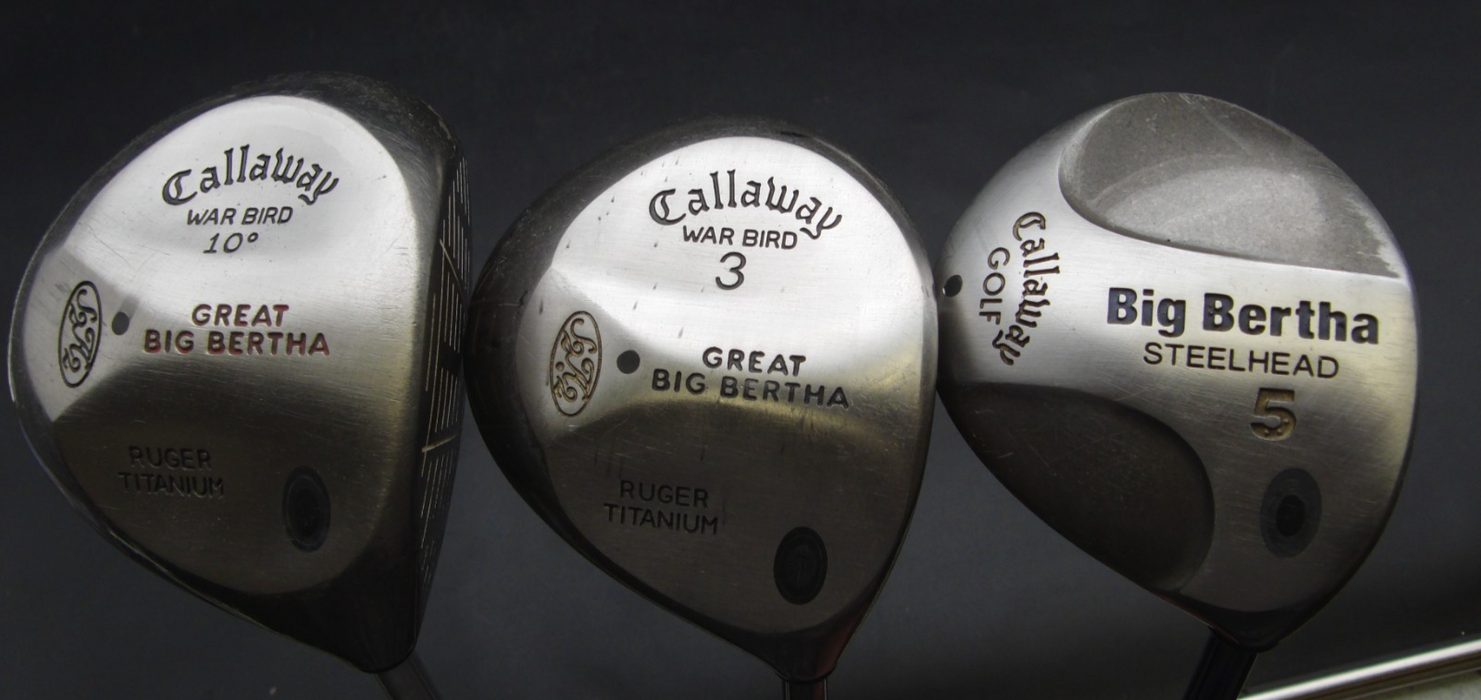 Set of Callaway Golf Irons 5-GW + 10 Callaway Driver + 3 Wood + 5 Wood + Putter*